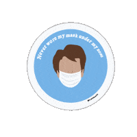 KingCounty mask 2020 covid plant Sticker