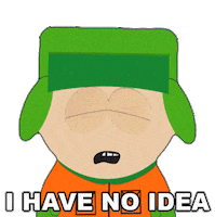 Kyle Broflovski Idk Sticker by South Park