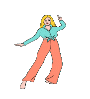 martafofiart dance good morning weekend disco dance Sticker