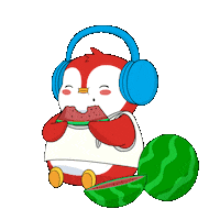 Summer Time Love Sticker by Pudgy Penguins