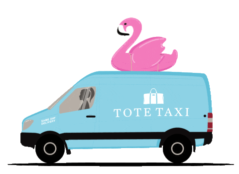 ToteTaxi giphyupload delivery tote taxi tt van Sticker