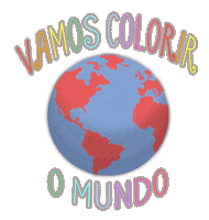 Rainbow World Sticker by Atelier das Festeiras