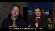 Chatting Harry Styles GIF by The Tonight Show Starring Jimmy Fallon