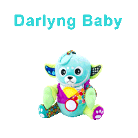 teething teddy bear Sticker by Darlyng & Co.