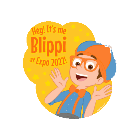 Blippi Expodubai Sticker by moonbug