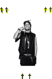 Asap Rocky Spinning Sticker by AnimatedText