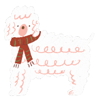 Merry Christmas Dog Sticker by Miss NoProblem