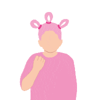 Sign Language Pink Sticker by talkinghands