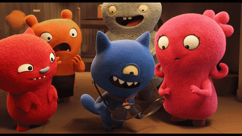 happy look at me GIF by UglyDolls