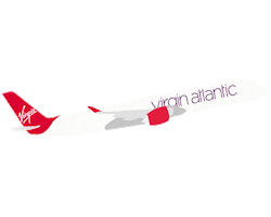 landing take off Sticker by Virgin Atlantic