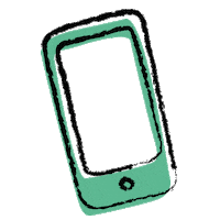les-semillantes telephone vert lessemillantes semillantes Sticker