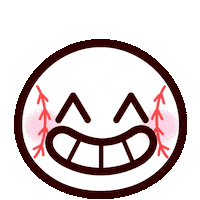 Baseball Smile Sticker