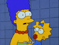 Shocked Season 3 GIF by The Simpsons