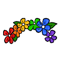 ProjectPride spring lgbtq gay pride flower crown Sticker