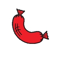 Hot Dog Spin Sticker