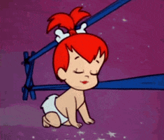 Tired Pebbles Flintstone GIF