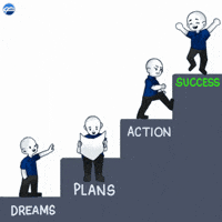 Baby Steps Success GIF by ironbrij