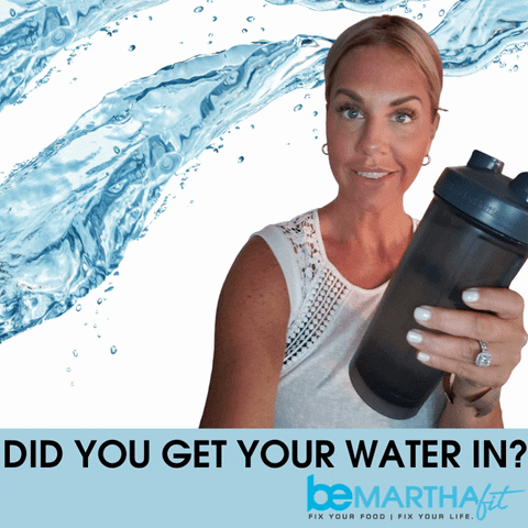 Weight Loss Water GIF by beMarthaFit