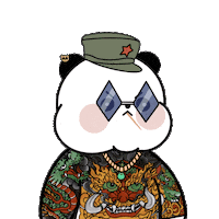 Like A Boss Deal With It Sticker by Kanpai Pandas