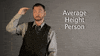 sign language average height person GIF by Sign with Robert