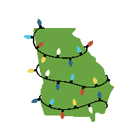 Christmas Lights Sticker by Explore Georgia
