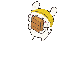 Cat Working Sticker
