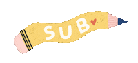 Pencil Sub Sticker by Qualcosa di Erre