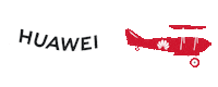 text plane Sticker by Huawei Mobile Deutschland