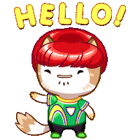 Cat Hello Sticker by Mino Games