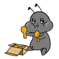 Comida Eating Sticker by antslab