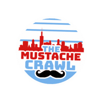 Mustache Bar Crawl Sticker by Chicago Twenty Something