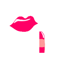 Mislux glasses lips lipstick gloss Sticker