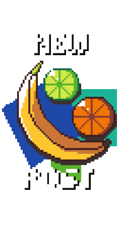 New Post Orange Sticker