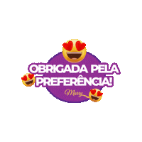 marrytecidos obrigada marry preferencia marry decor Sticker