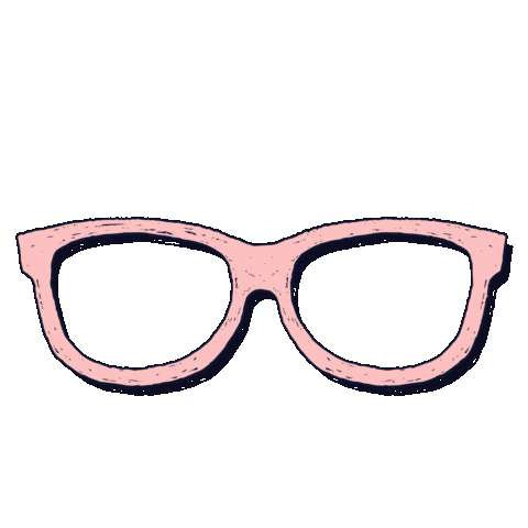 Pink Glasses Sticker by LG Uplus
