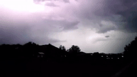 Lightning Streaks Across Night Sky in Flagstaff