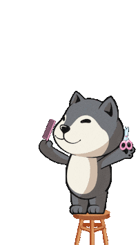 Happy Dog Sticker by BigBrains