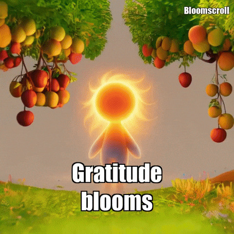 Wisdom Gratitude GIF by Bloomscroll