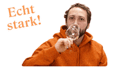 Cheers Wine Sticker by lobenbergs