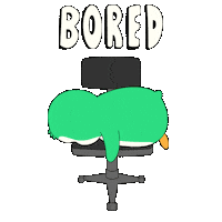 Bored Work Sticker by Abster