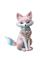 Nissart hello rainbow hi fox Sticker