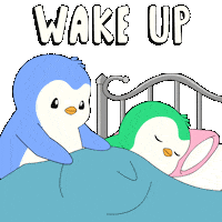 Wake Up Sleeping Sticker by Abster