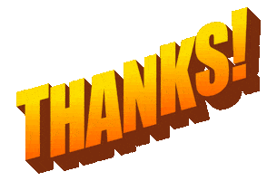 Happy Thank U Sticker by Mat Voyce