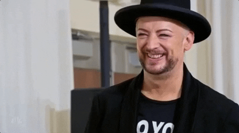 delighted boy george GIF by The New Celebrity Apprentice