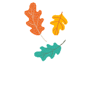 Falling Leaves Fall Sticker by Vermillion Creative Agency
