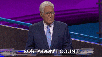 Alex Trebek Doesnt Count GIF by Jeopardy!