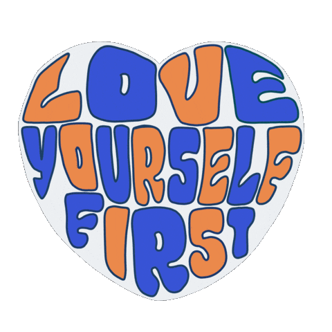 Orange Love Sticker
