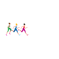 Girls Running Sticker by Kinder Joy of moving