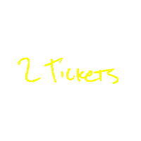 Sparkling Water 2 Tickets Sticker by Corey Harper