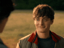 Blushing Stranger Things GIF